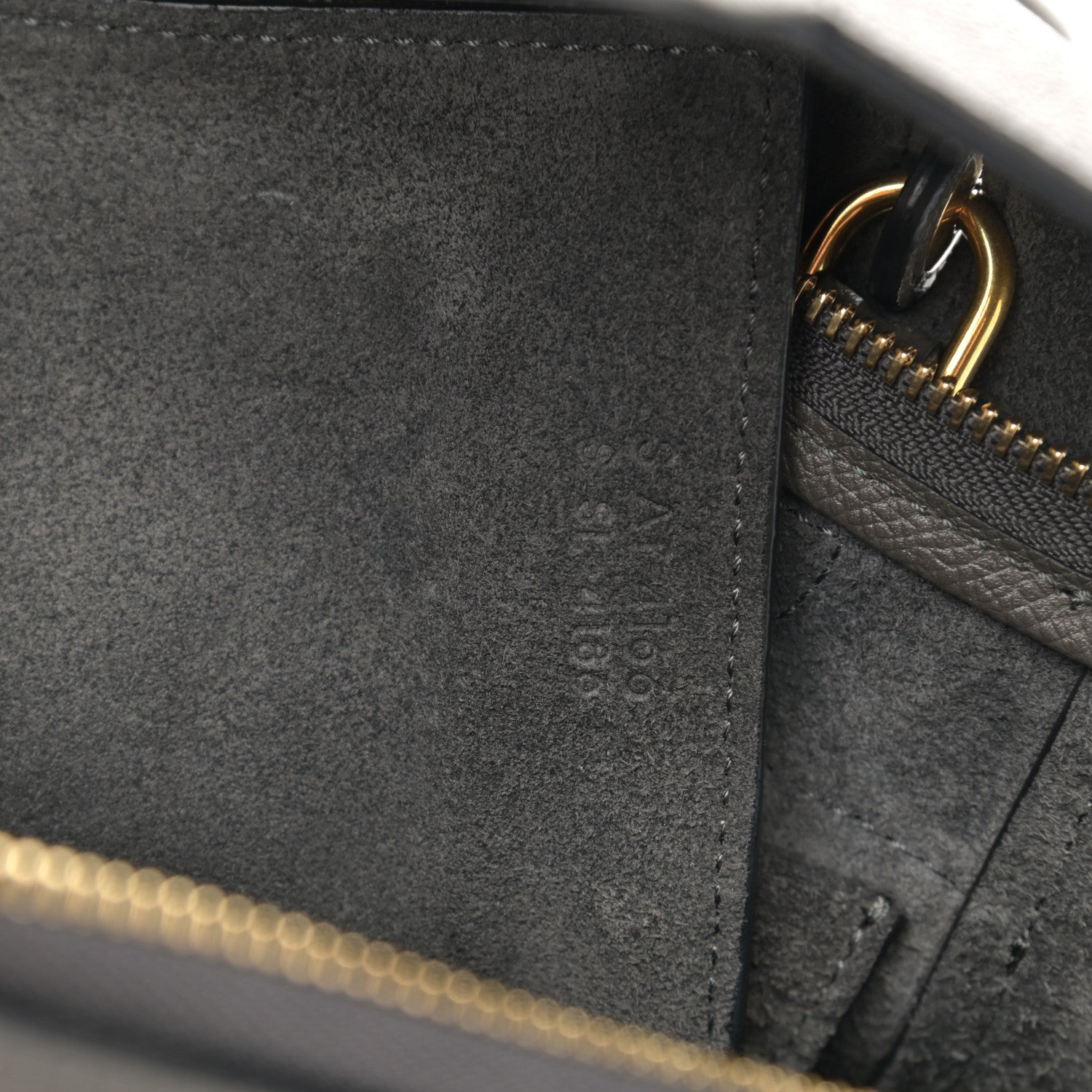 Celine Grained Calfskin Micro Belt Bag Grey 7 of 10