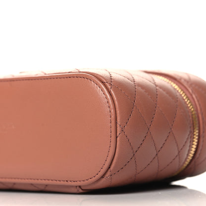 Saint Laurent Lambskin Quilted Mini Gaby Vanity Case Barely Pink 9 of 9