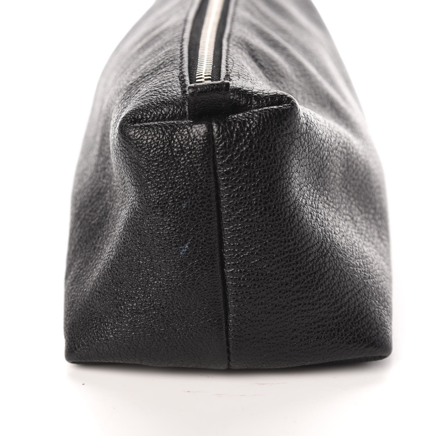 Chanel Grained Calfskin Logo Cosmetic Case Black 10 of 14