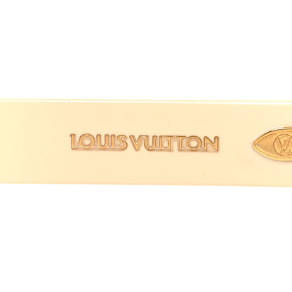Louis Vuitton Acetate Split Cat Eye Sunglasses Z2218U White 5 of 7