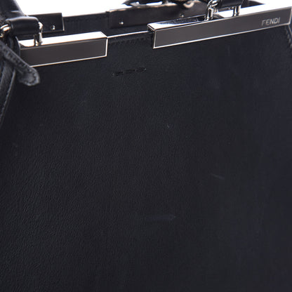 Fendi Vitello Dolce Petite 3jours Tote Black 9 of 12
