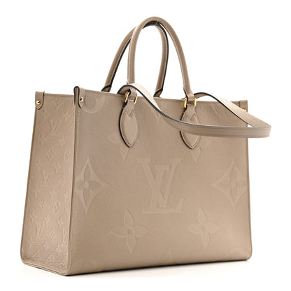 Louis Vuitton Empreinte Monogram Giant Onthego MM Tourterelle 3 of 13