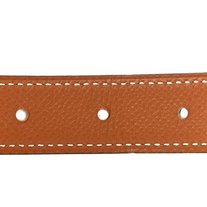 Hermes Swift Epsom 24mm Mini H Belt 75 30 Black Gold 4 of 6