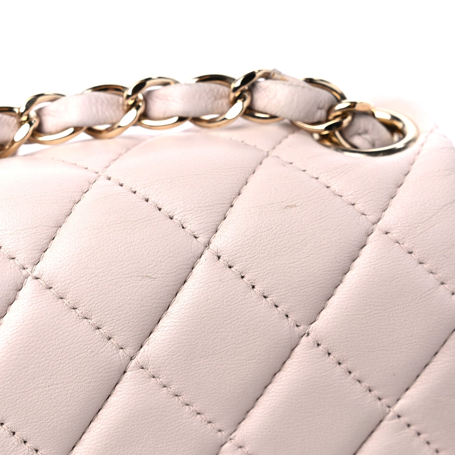 Chanel Lambskin Quilted Mini Square Flap Light Pink 15 of 17