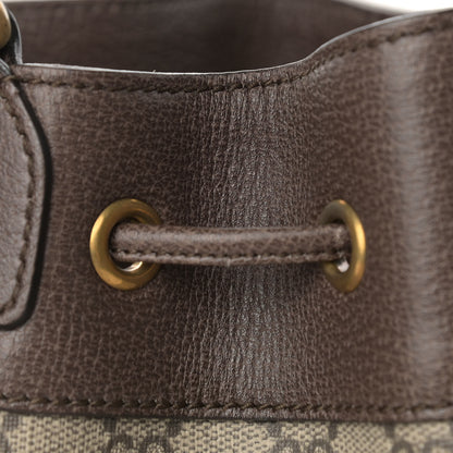 Gucci GG Supreme Monogram Web Ophidia Bucket Bag Brown 13 of 14