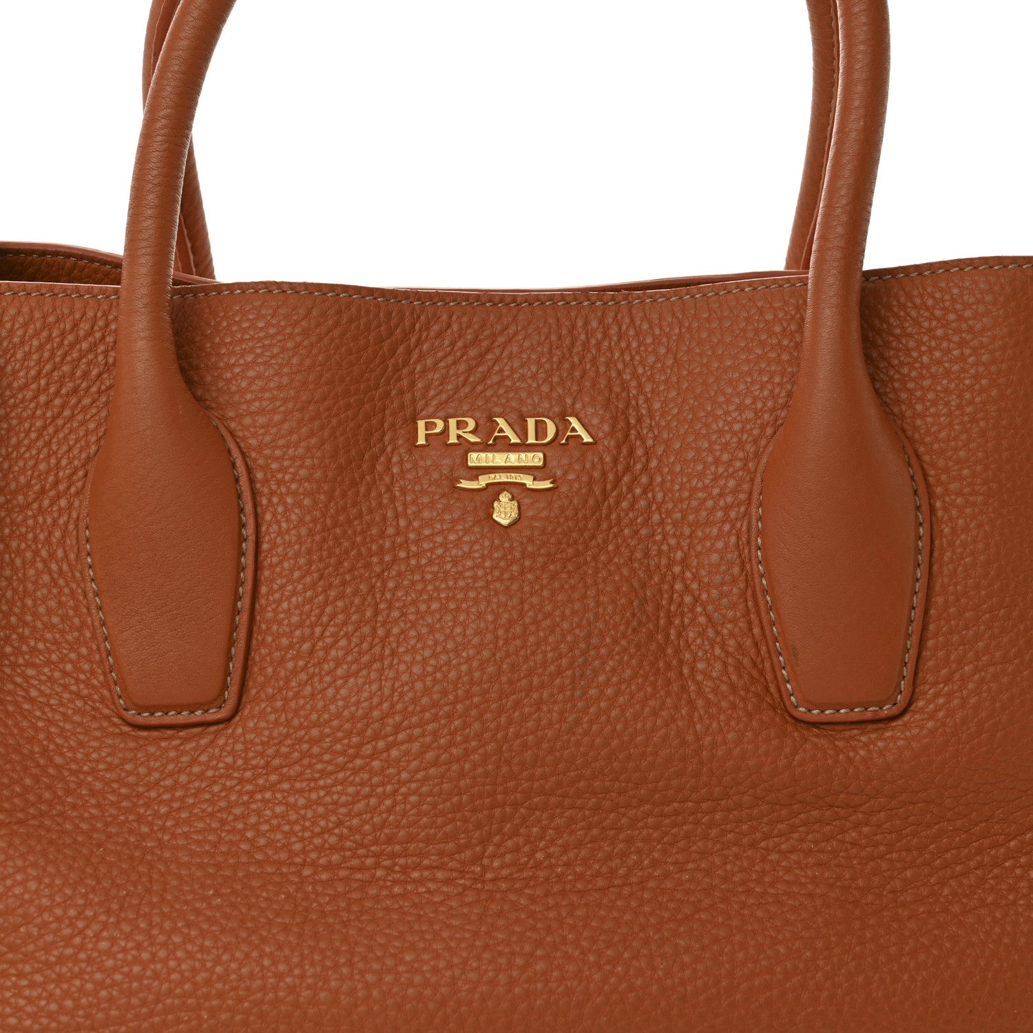 Prada Vitello Daino Tote Rame 8 of 13