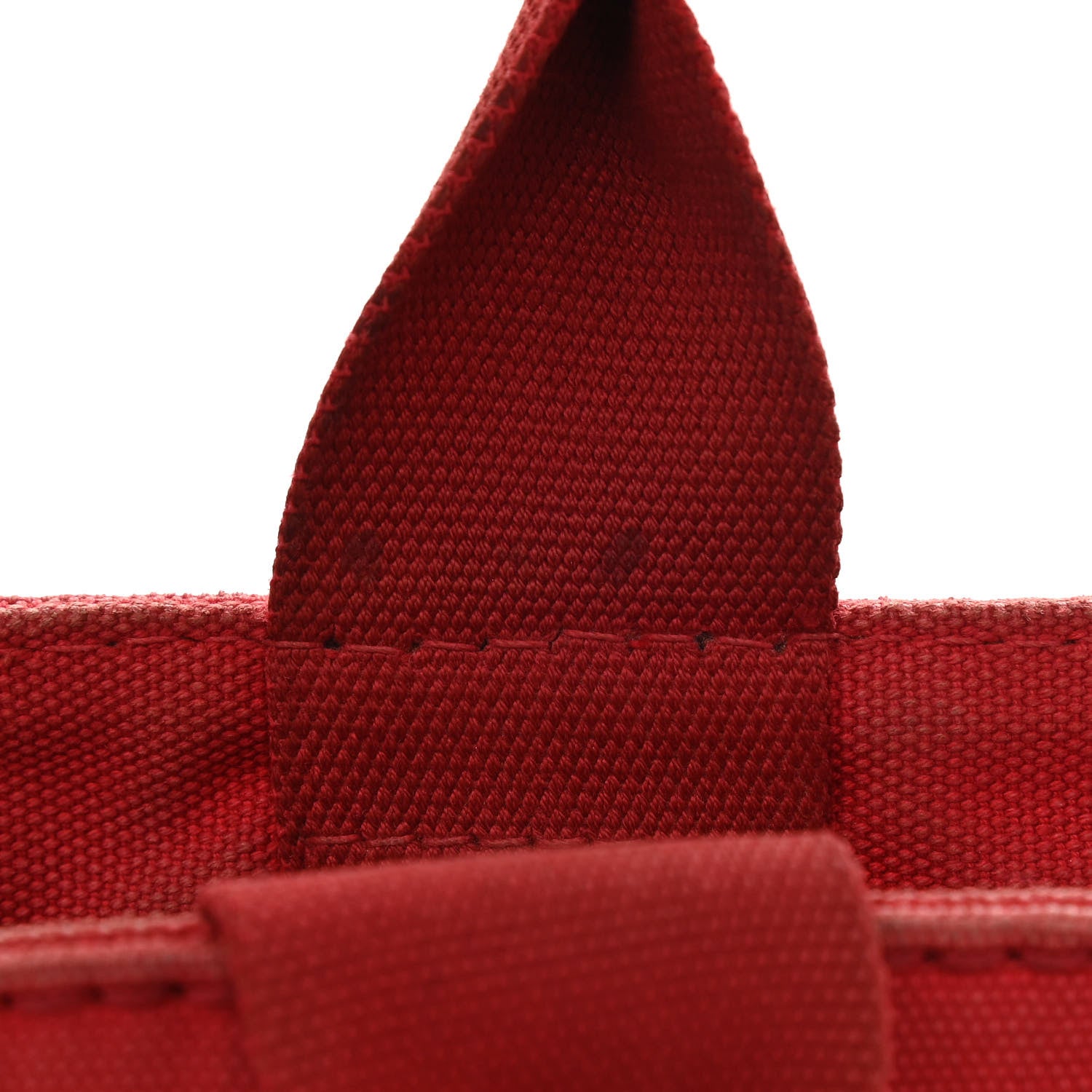 Prada Canapa Small Logo Tote Rosso 18 of 22