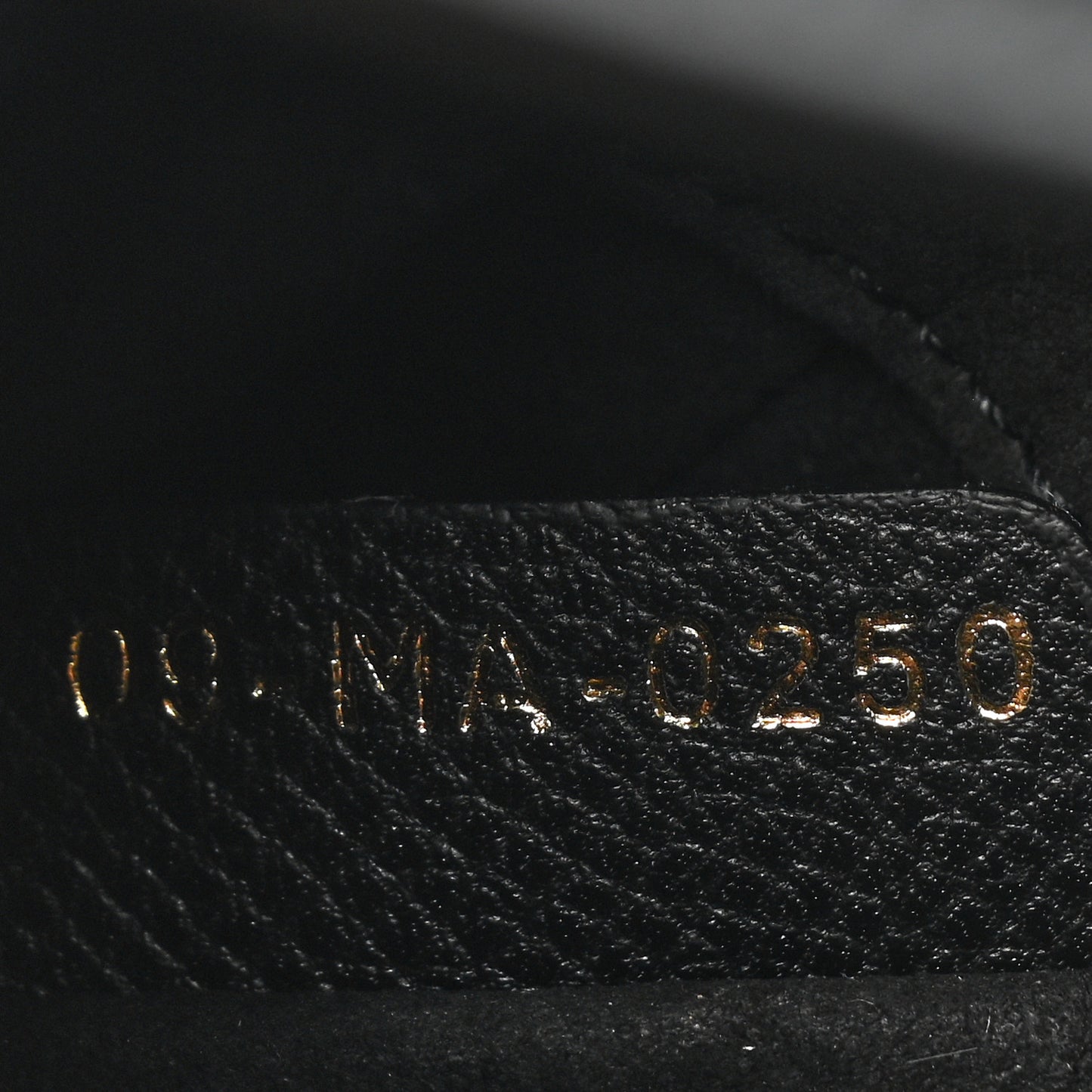Grained Calfskin Mini Saddle Bag Black