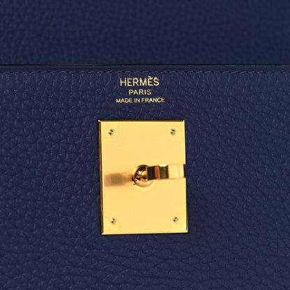Hermes Togo Kelly Retourne 28 Bleu Encre 6 of 10