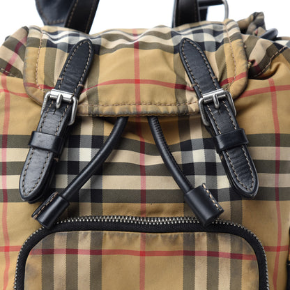Burberry Nylon Vintage Check Small Rucksack Backpack Antique Yellow 12 of 13