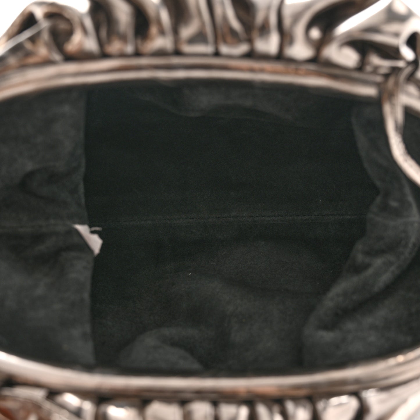 Metallic Crushed Calfskin The Mini Pouch Anchor