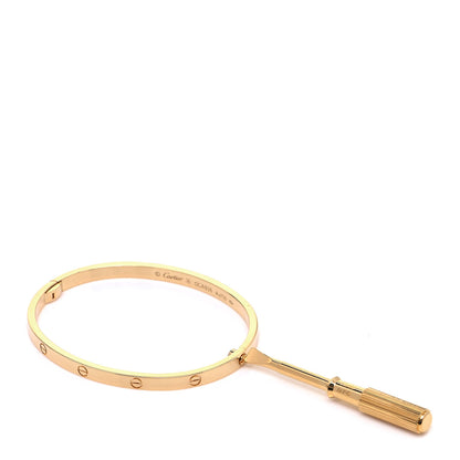 Cartier 18K Yellow Gold Small LOVE Bracelet 16 5 of 6