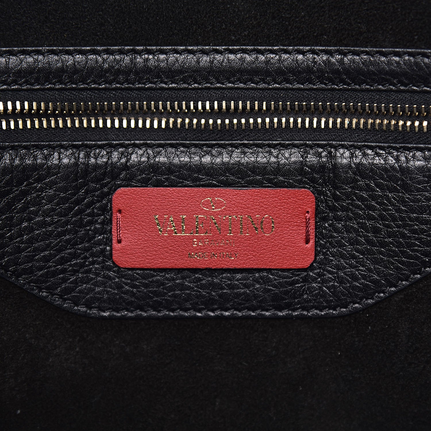 Valentino Garavani Grained Calfskin Rockstud Shoulder Tote Black 6 of 14