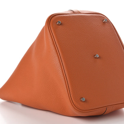 Hermes Taurillon Clemence Picotin Lock 26 GM Orange 6 of 11