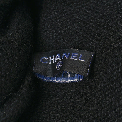 Chanel Cashmere CC Beanie Hat Black 4 of 4