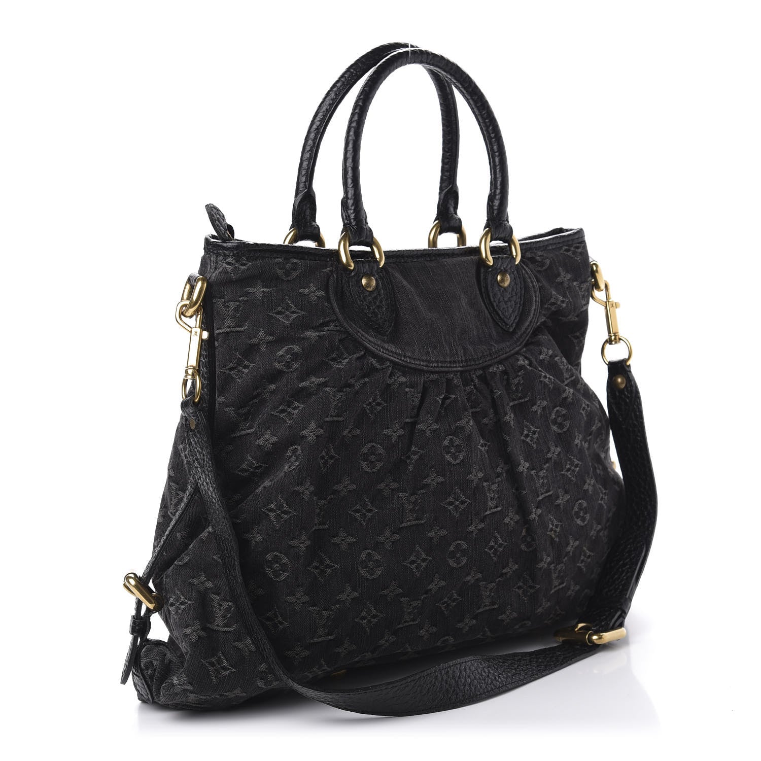 Louis Vuitton Denim Neo Cabby GM Black 4 of 10