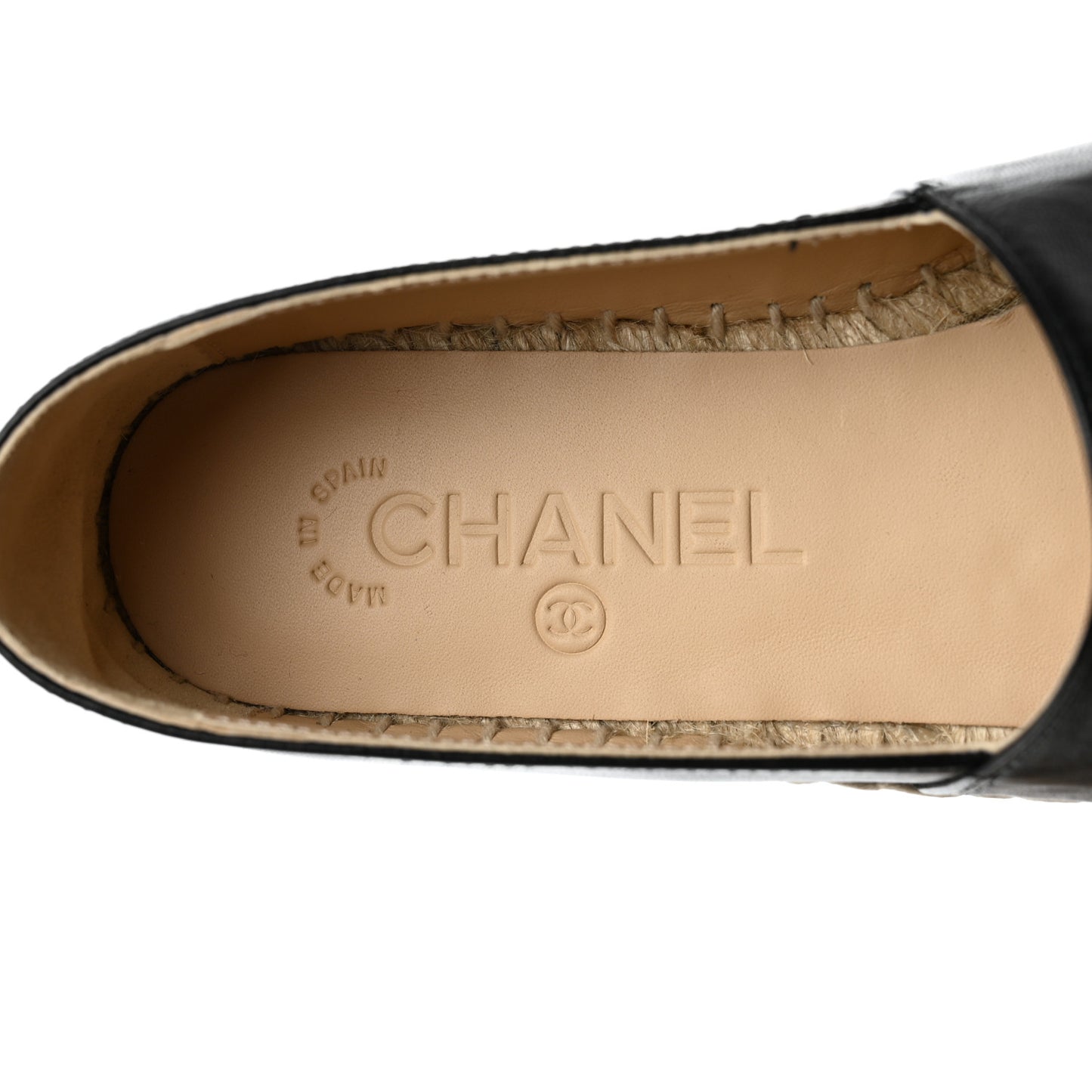 Lambskin CC Espadrilles 36 Black