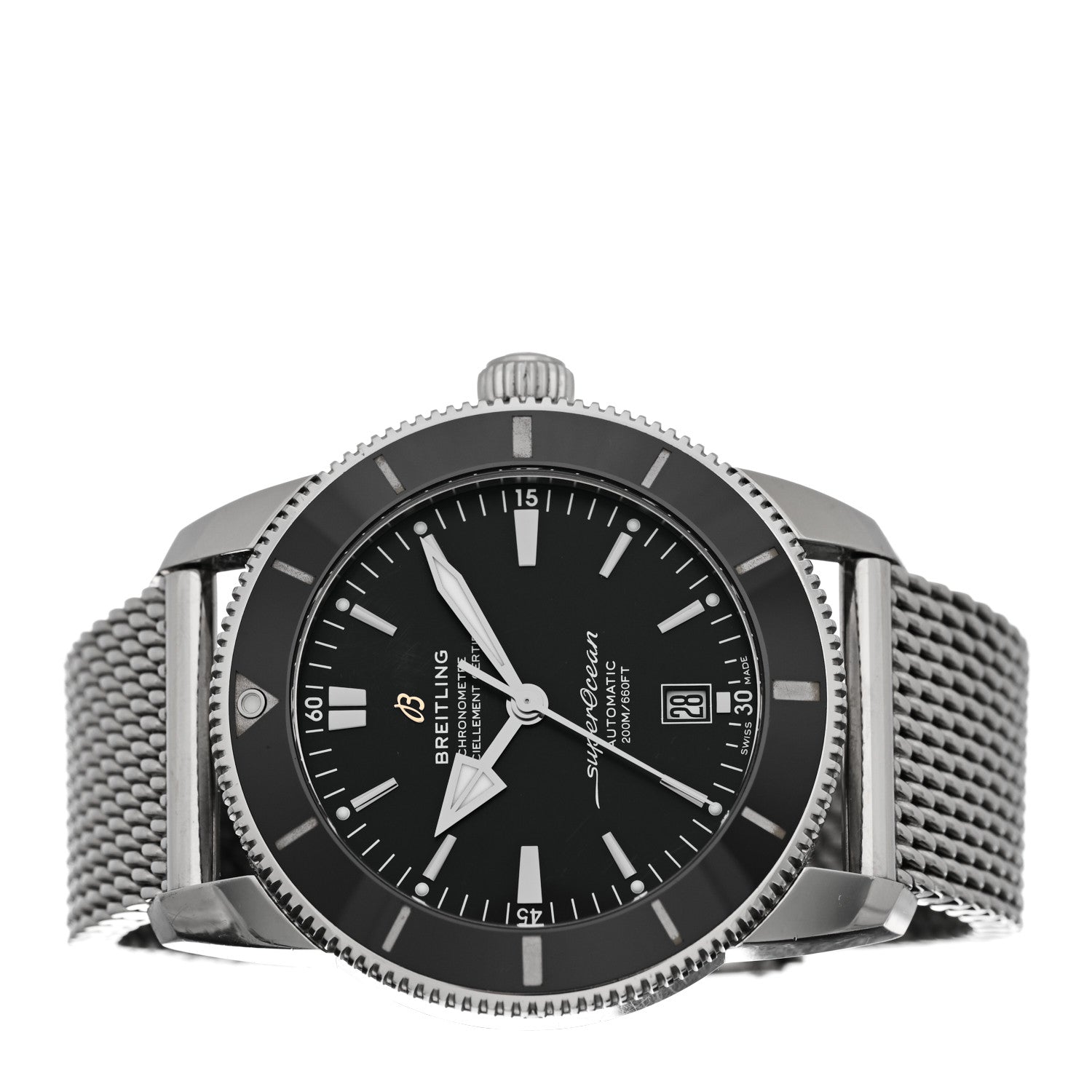 Breitling Stainless Steel 44mm Superocean Heritage II B20 Automatic Watch Black AB2020121B1A1 2 of 5