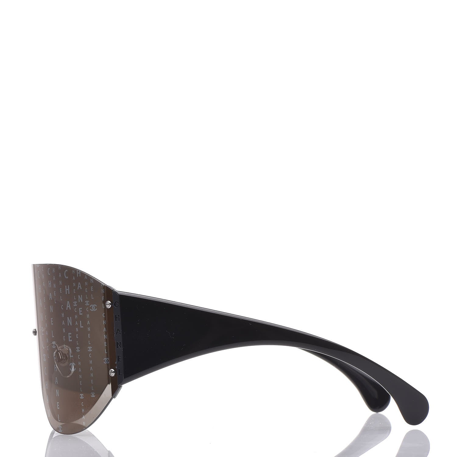 Chanel Acetate Shield Runway 71217 Sunglasses Black 3 of 9