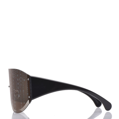 Chanel Acetate Shield Runway 71217 Sunglasses Black 3 of 9