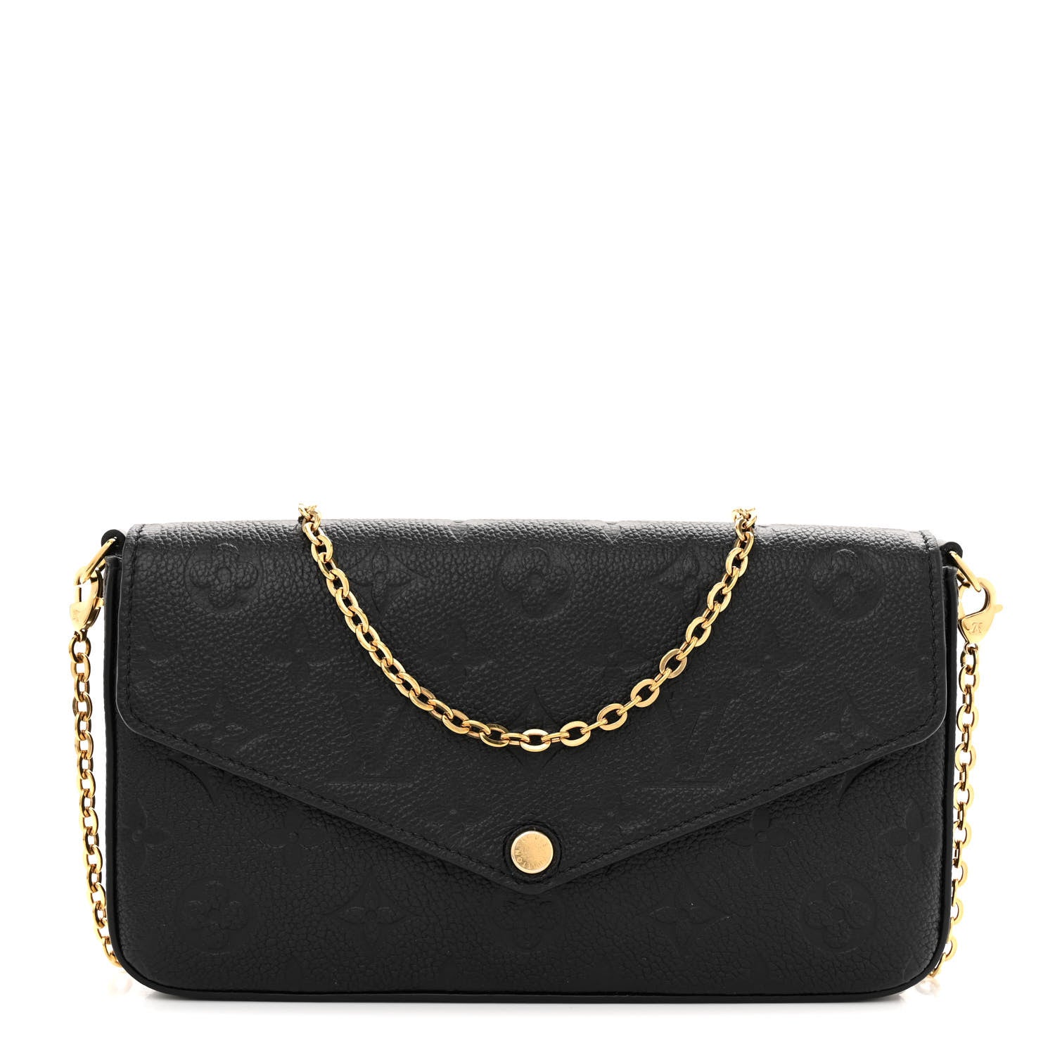 Louis Vuitton Empreinte Pochette Felicie Chain Wallet Black 1 of 10