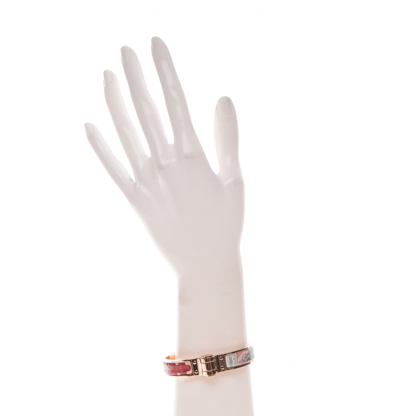 Enamel Printed Merveilleuses Lanternes Hinged Bracelet S Baroque