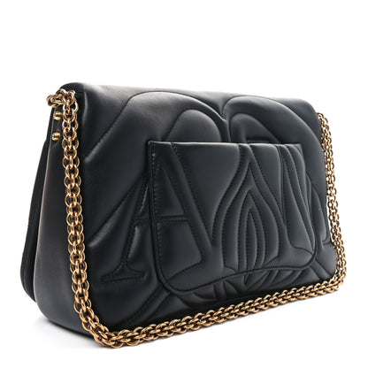 Alexander McQueen Calfskin Quilted The Seal Chain Shoulder Bag Black 3 of 9