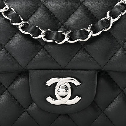 Chanel Lambskin Quilted Mini Rectangular Flap Black 8 of 11