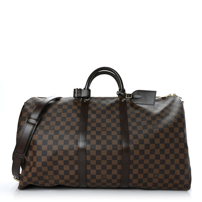 Louis Vuitton Damier Ebene Keepall Bandouliere 55 1 of 11
