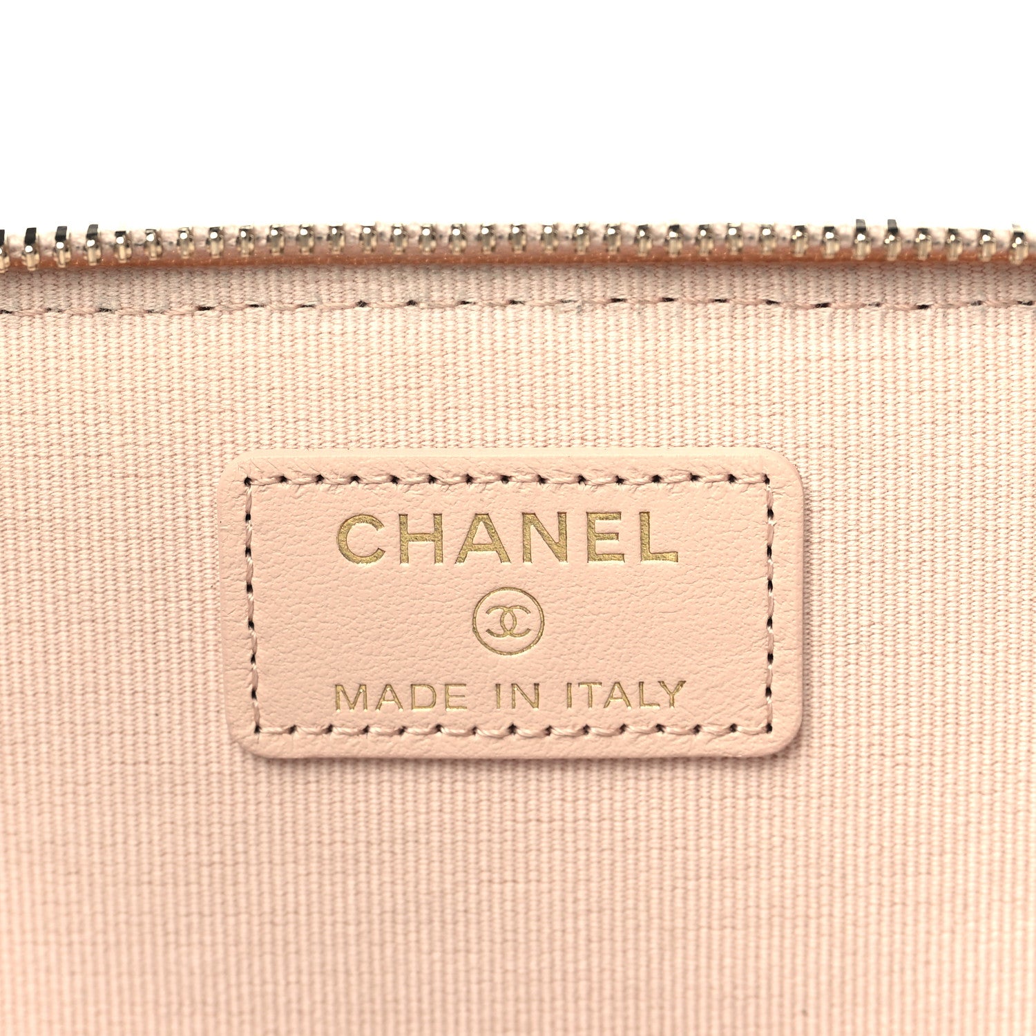 Chanel Caviar Quilted Small Vanity Case With Chain Light Beige 6 of 14