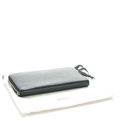 Celine Calfskin Large Zip Around Multifunction Wallet Black Citron 4 of 8