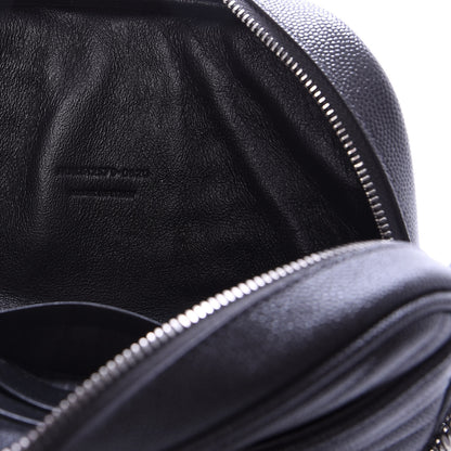 Saint Laurent Grain De Poudre Matelasse Monogram Mini Lou Camera Bag Dark Smog 6 of 9