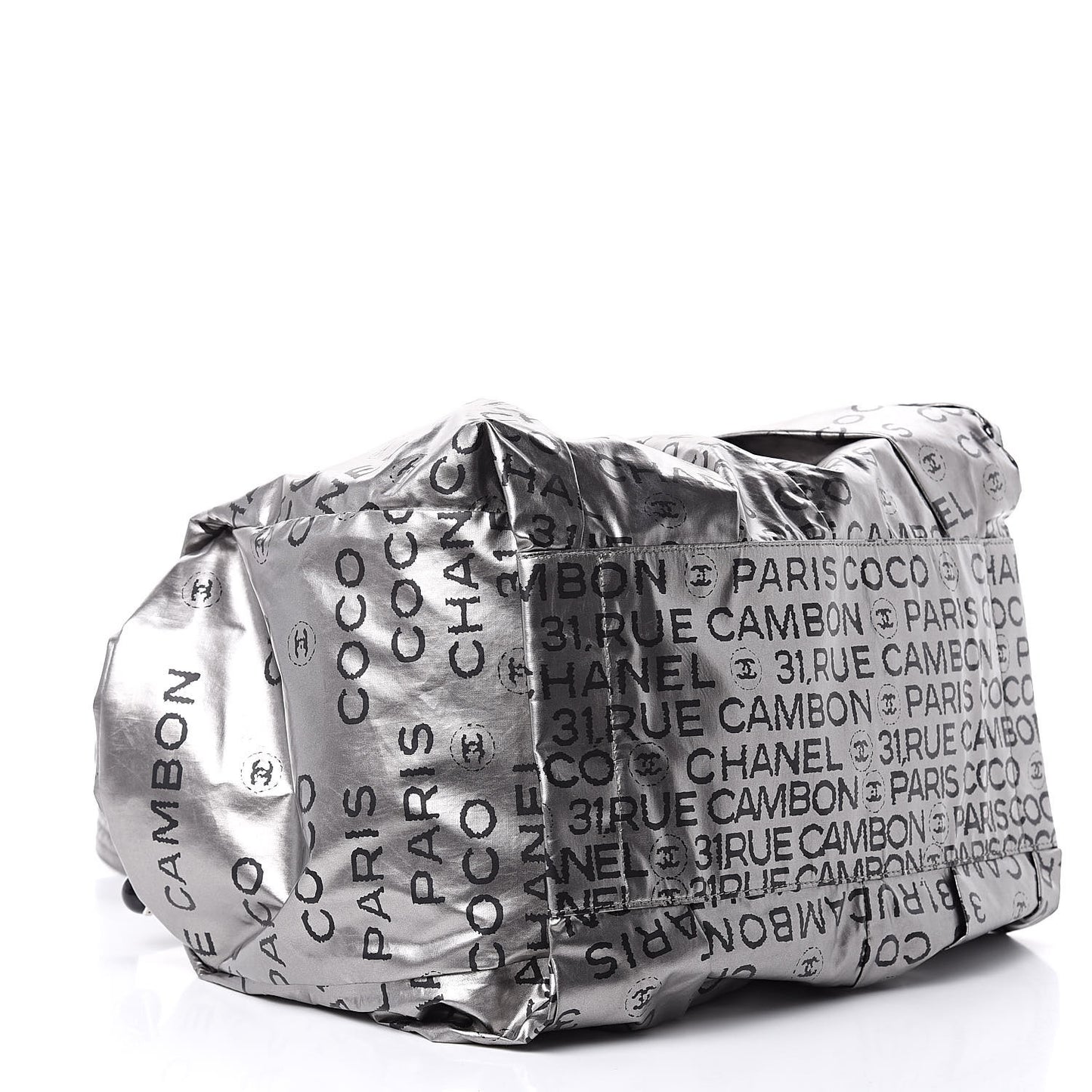 Lacquered Canvas Medium Unlimited Tote Argent Fonce