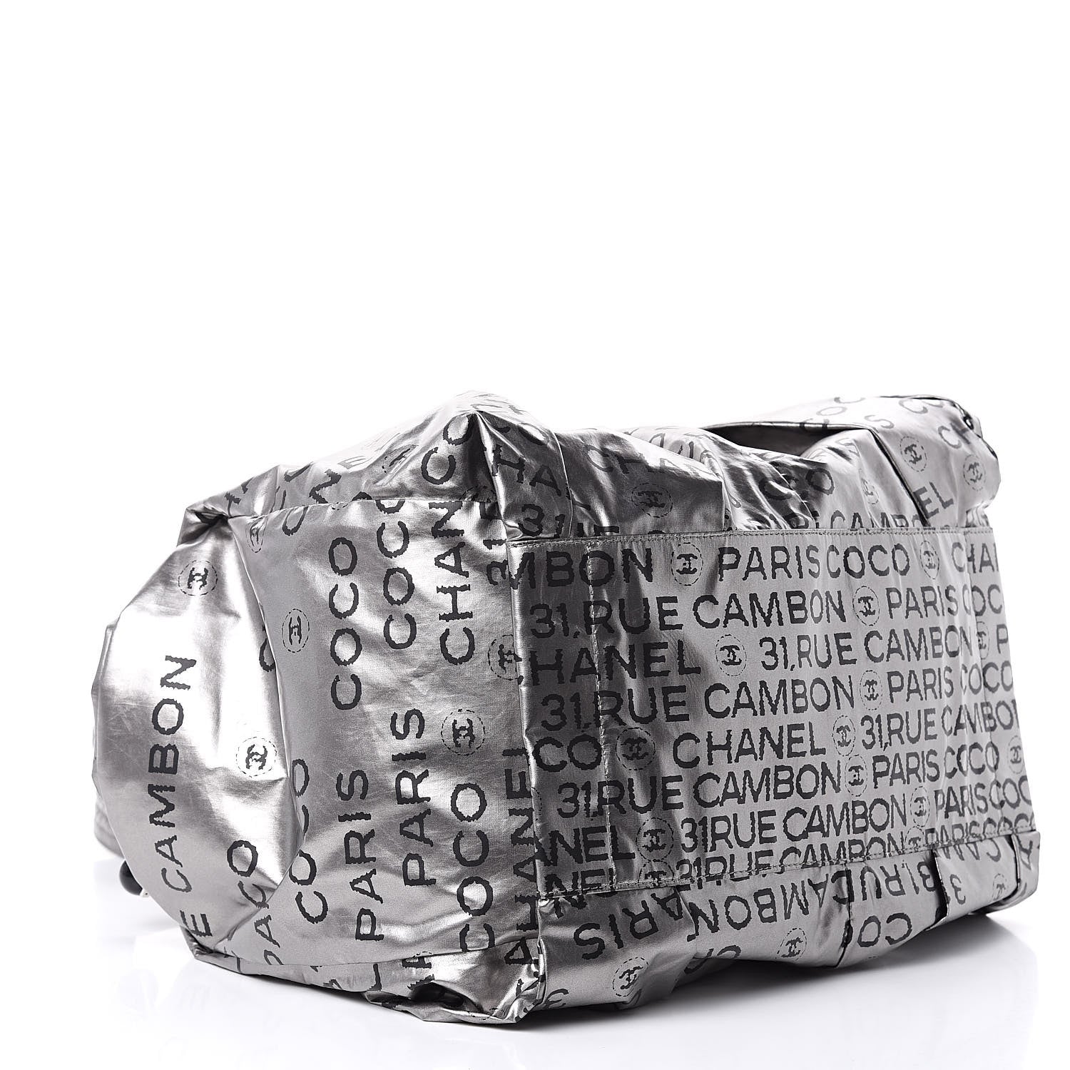 Chanel Lacquered Canvas Medium Unlimited Tote Argent Fonce 4 of 9