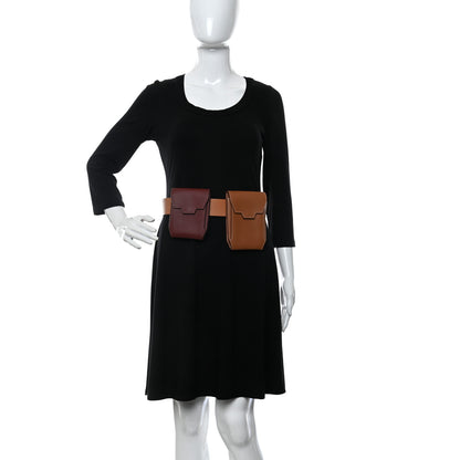 Hermes Swift Evercolor Utility Belt Pouch Gold Rouge H 2 of 17