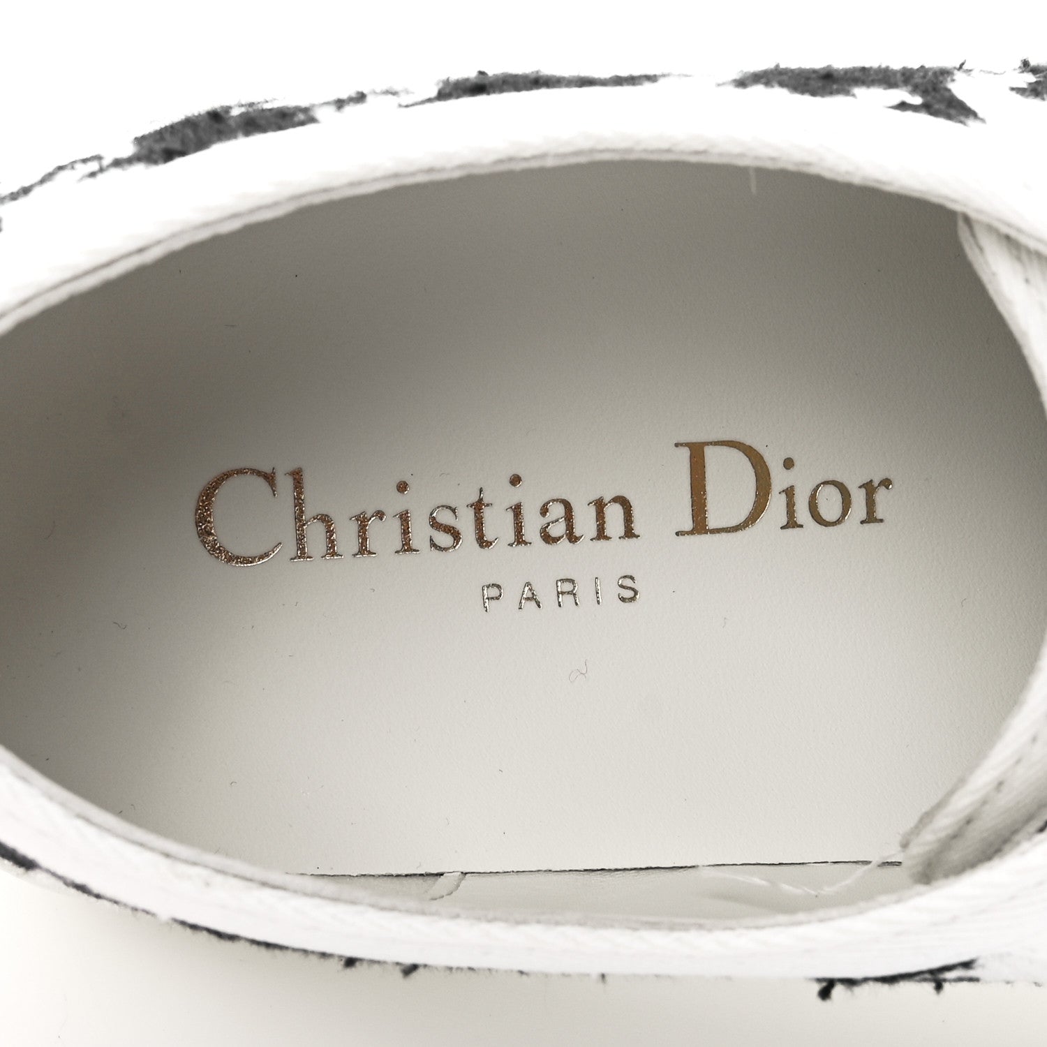Christian Dior Canvas Macro Houndstooth Embroidered Womens Walk'N'Dior Low Top Sneakers 36 White Black 7 of 9