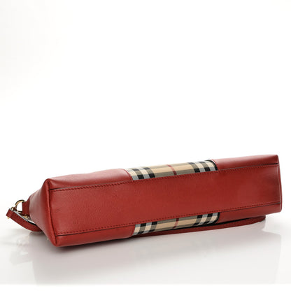 Burberry Horseferry Check Small Chichester Crossbody Clutch Bag Parade Red 4 of 6