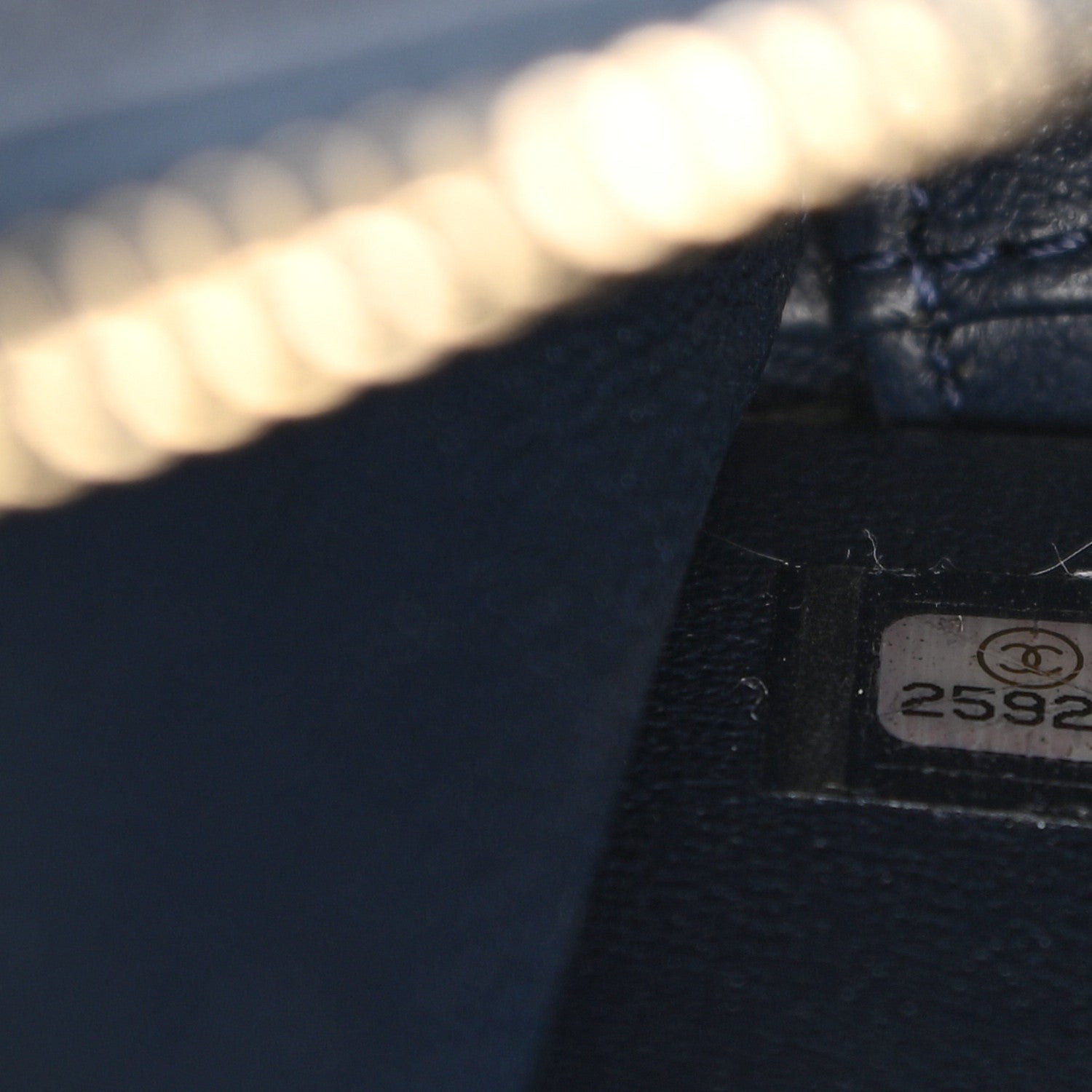 Chanel Caviar Quilted Small CC Filigree Vanity Case Navy 6 of 9