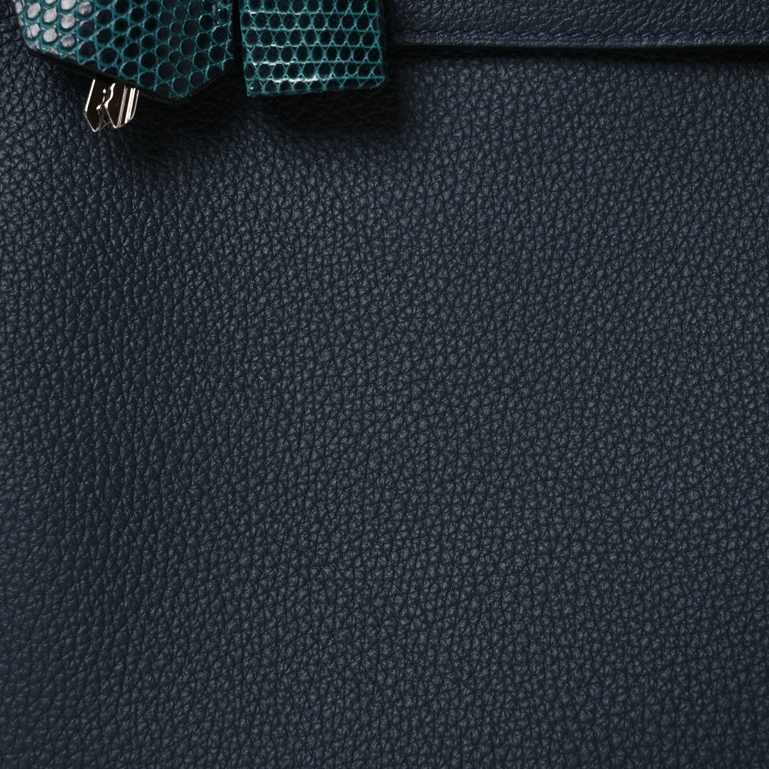 Hermes Togo Lizard Kelly Retourne Touch 25 Vert Rousseau 10 of 16