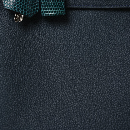 Hermes Togo Lizard Kelly Retourne Touch 25 Vert Rousseau 10 of 16