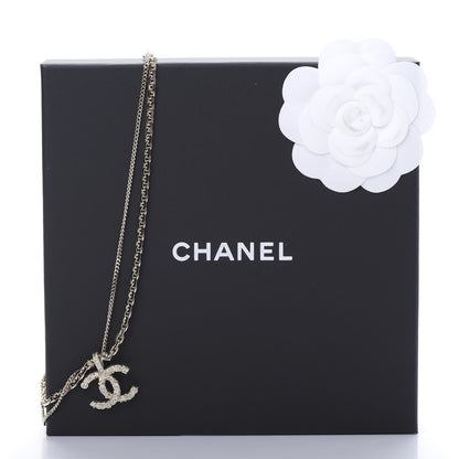 Chanel Crystal CC Multi Strand Chain Necklace Gold 5 of 5