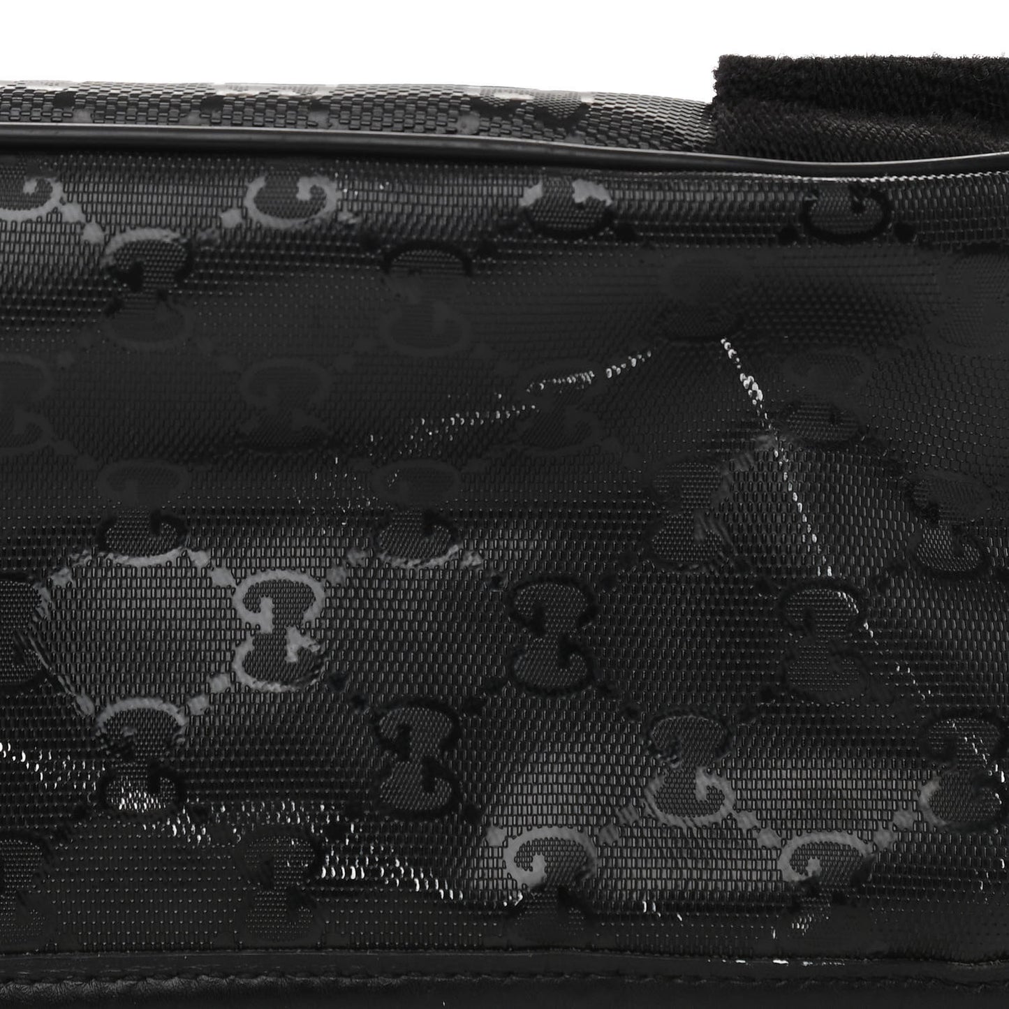 Imprime Monogram Medium Double Buckle Flap Messenger Bag Black