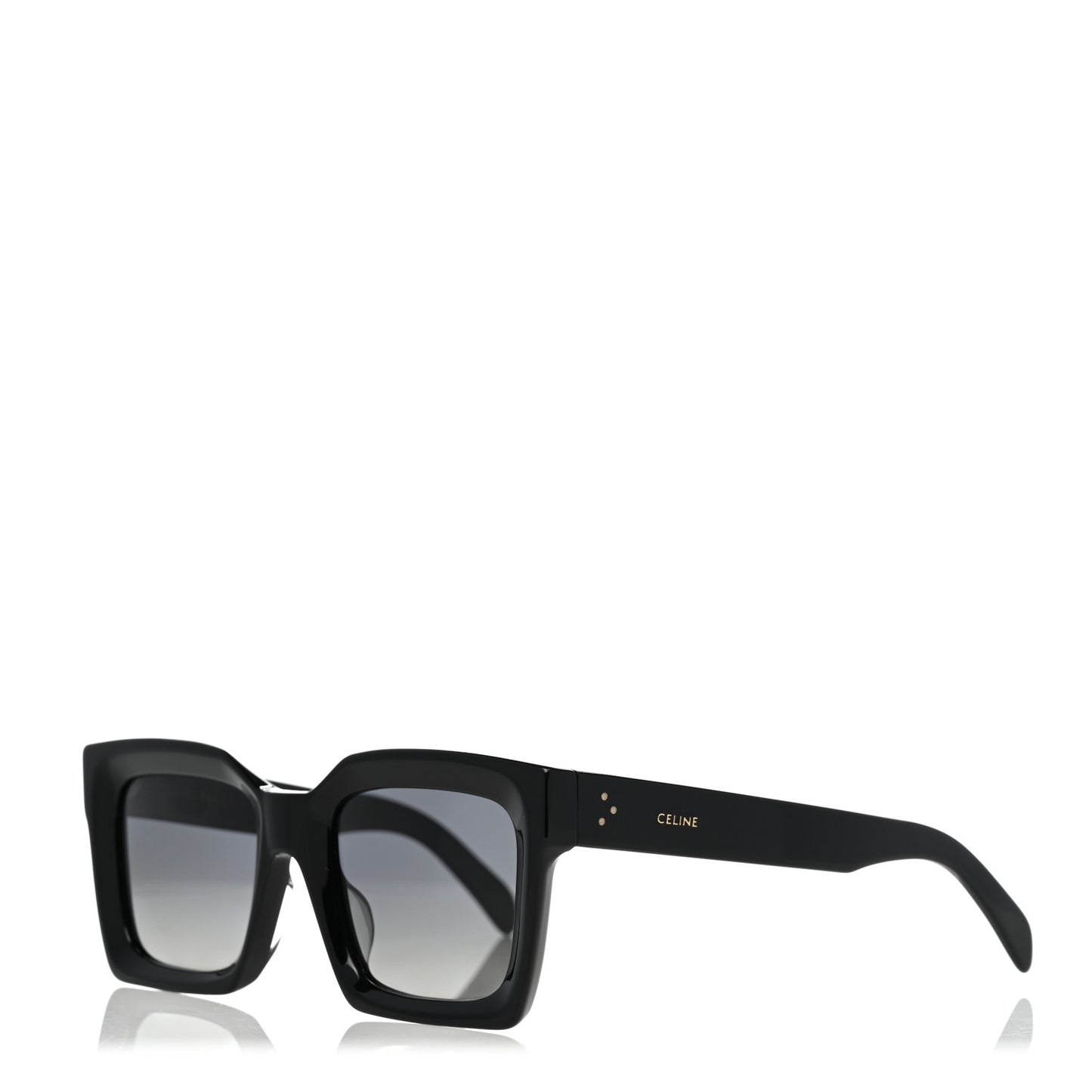 Acetate Square Polarized Sunglasses CL40130F Black