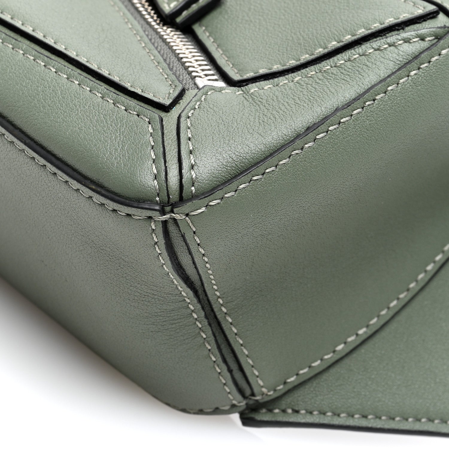 Loewe Calfskin Mini Puzzle Bumbag Dark Sage 8 of 8