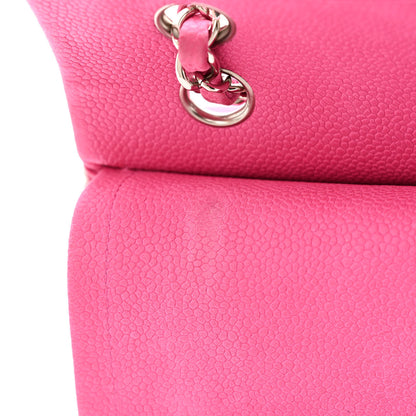 Chanel Iridescent Caviar Quilted Medium Double Flap Pink 12 of 15