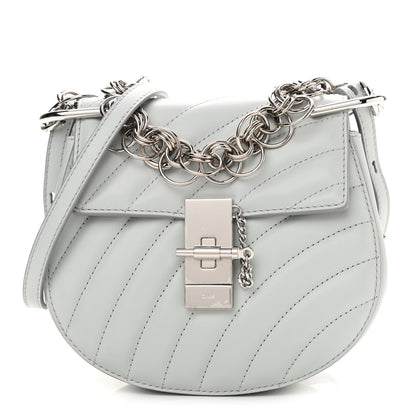 Chloe Calfskin Quilted Mini Drew Bijou Shoulder Bag Airy Grey 1 of 9