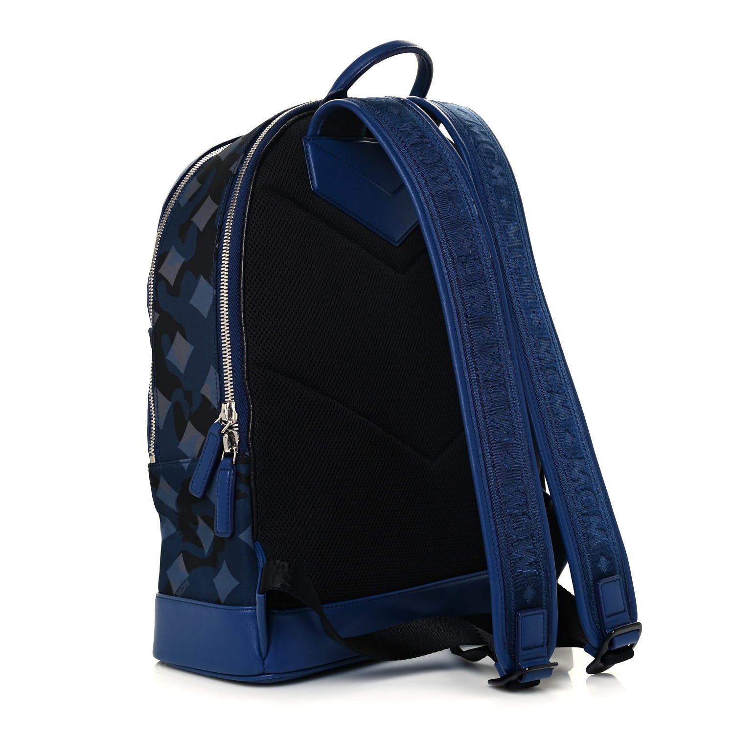 MCM Nylon Camo Dieter Medium Backpack Estate Blue 3 of 13