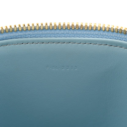 Celine Smooth Calfskin Cuir Triomphe Mini Vanity Case California Blue 7 of 11