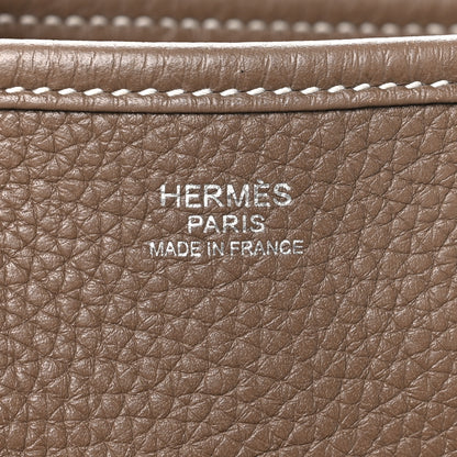 Hermes Taurillon Clemence Evelyne III GM Etoupe 6 of 10