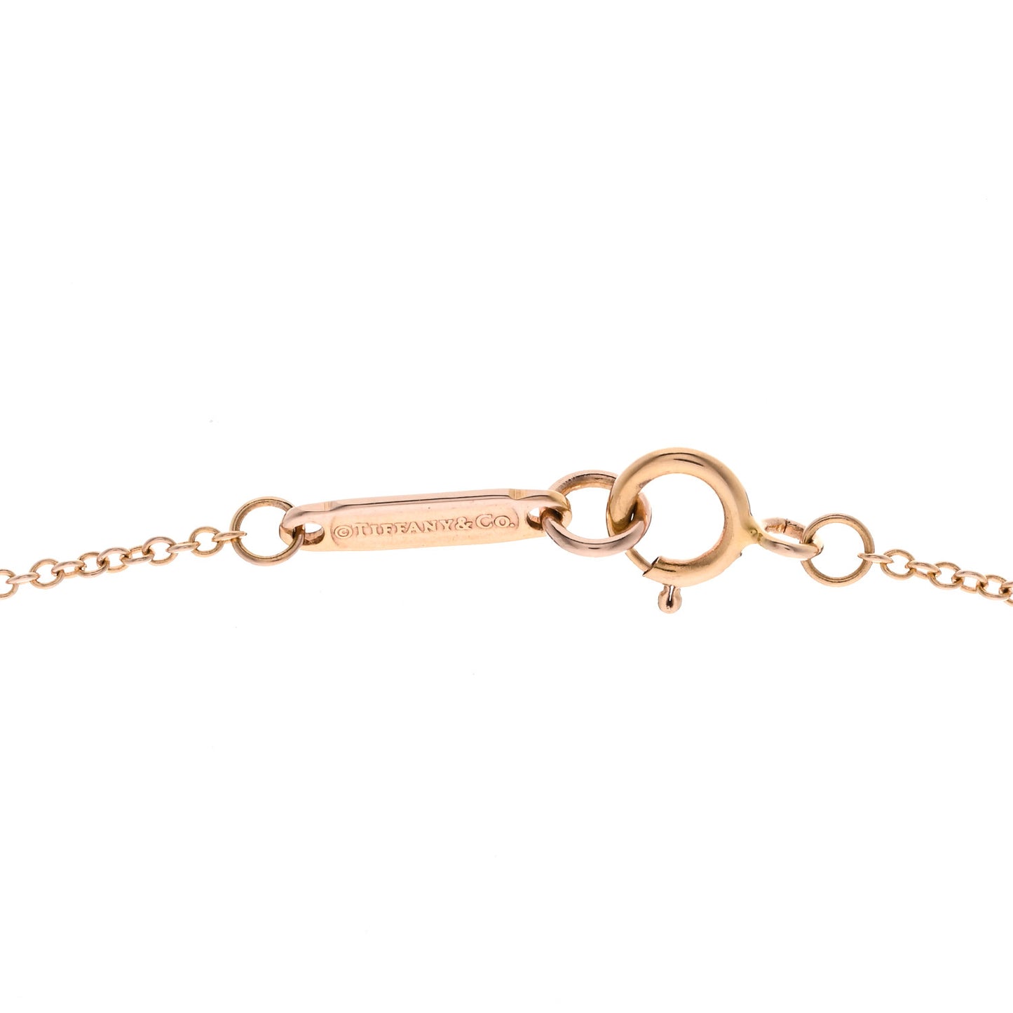 18K Rose Gold Diamond Mini Metro Horseshoe Pendant Necklace